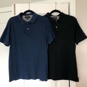 Lot of 2 Mens Banana Republic factory dress polo shirts